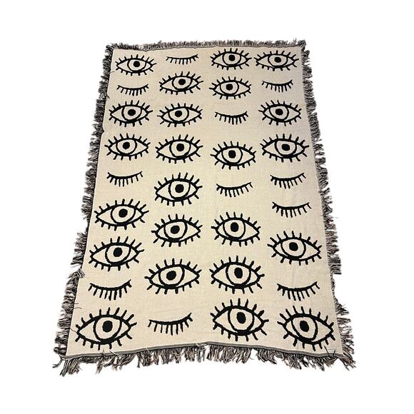 HTF Urban outfitters UO Calhoun & Co. woven throw blanket - Picture 3 of 6